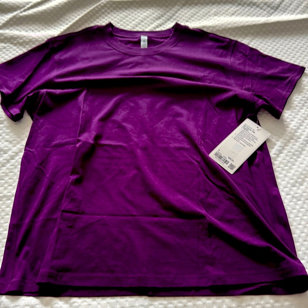 NWT All Yours Tee Cotton Grape size 8